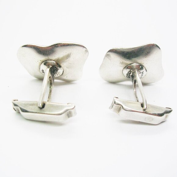 Vintage Sterling Silver Cufflinks  3 Dimensional Alpaca Animal Mexico 925 - Picture 4 of 4